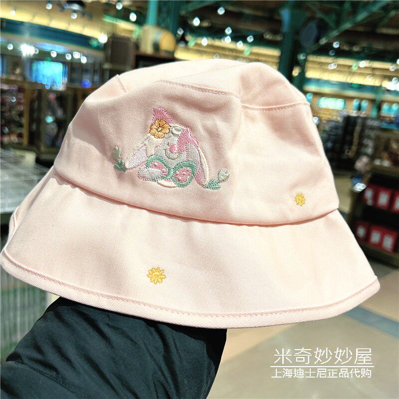 上海迪士尼乐园国内代购2025春日小猪渔夫帽子遮阳帽卡通帽子