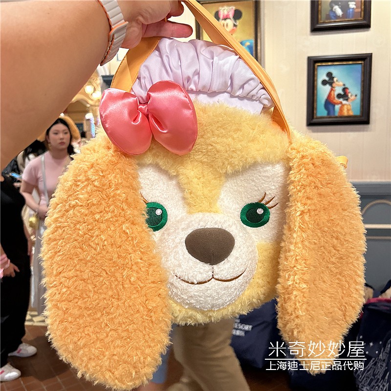 上海迪士尼乐园国内代购饼饼可琦安大脸包手拎包斜挎包卡通双肩包