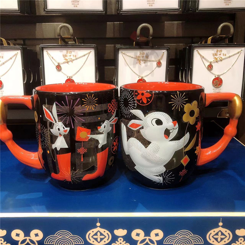 迪士尼新春兔年陶瓷杯杯子马克杯
