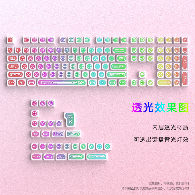 猫眼石MAX键帽原厂透光PBT热升华