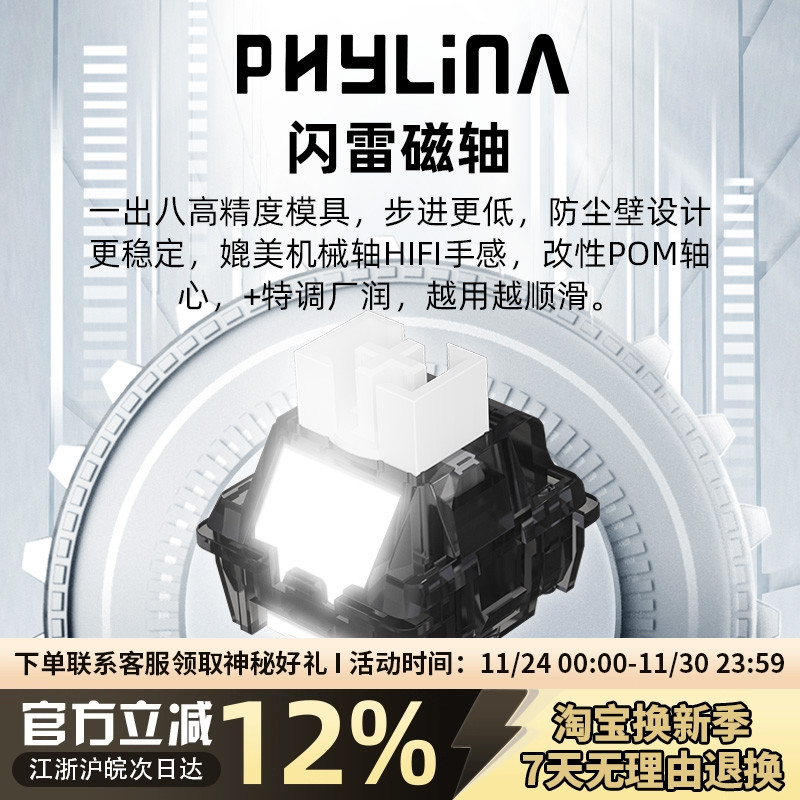 PHYLINA闪雷磁轴RT精度0.003