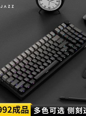 黑爵AK992微尘侧刻无线机械键盘三模游戏客制化98配列键盘静音
