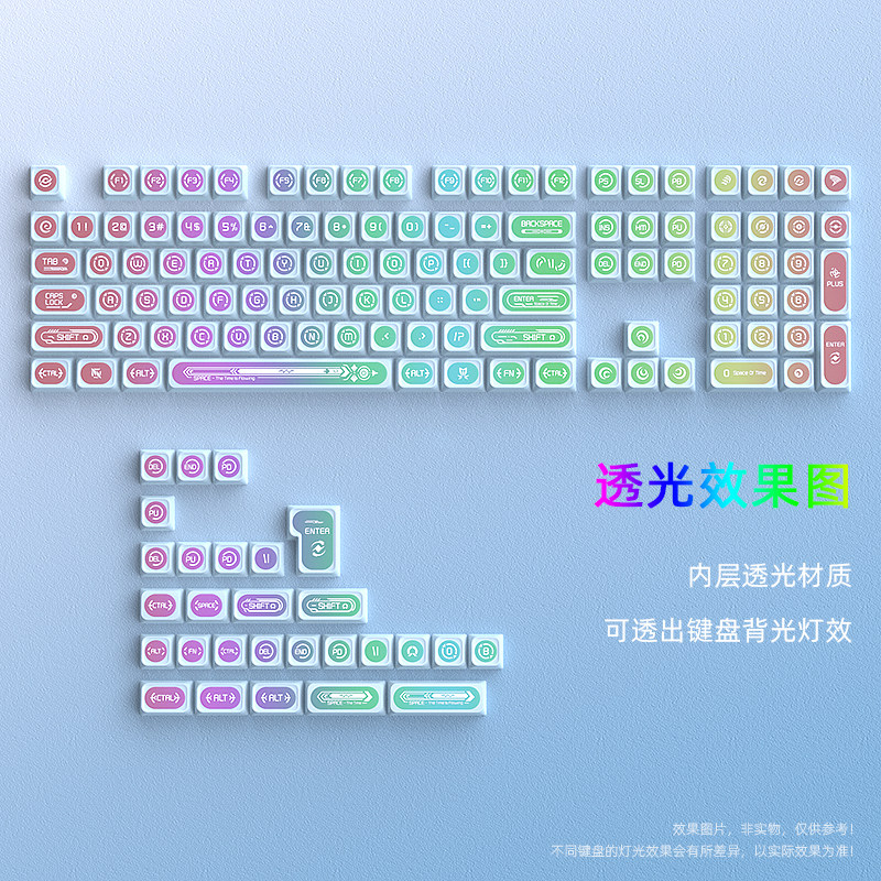 猫眼石MAX键帽PBT热升华透光