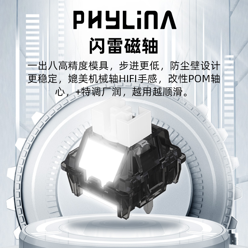 PHYLINA闪雷磁轴RT精度0.003