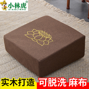 实木跪垫凳子家用正方形凳子莲花凳磕头瑜伽凳蒲团跪拜凳厂家直销