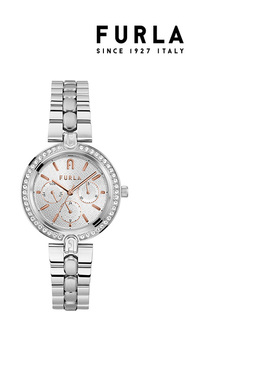 【节日礼物】FURLA芙拉LOGO LINKS系列钢带石英女士腕表36.5MM