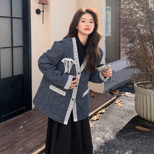 新款 P225 法式 9662 K328 小香羽绒内胆羽绒服2C057 现货2024冬季