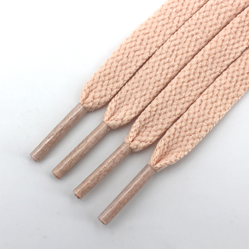 脏粉色鞋带绳扁平圆形运动休闲鞋