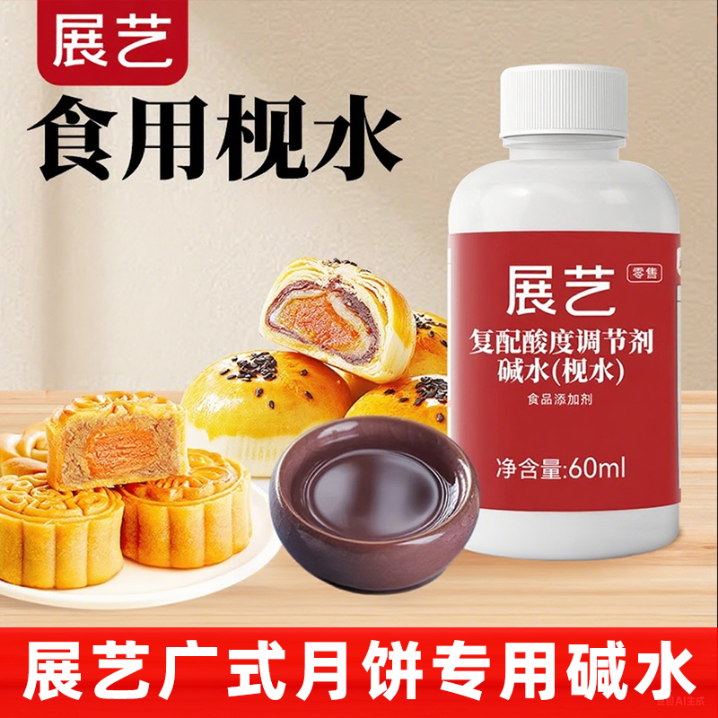 展艺食用月饼枧水碱水60ml