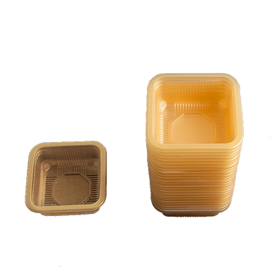 月饼蛋黄酥加厚金色透明包装盒