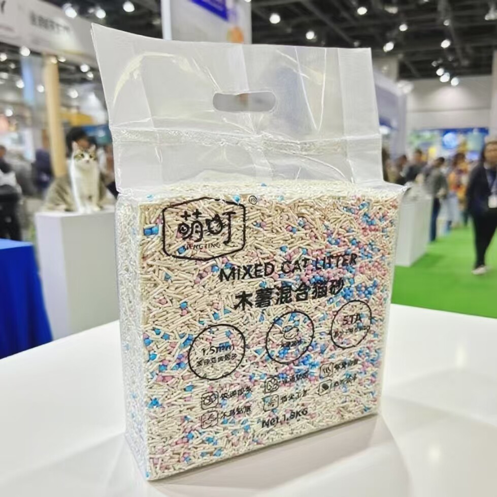 萌町猫砂1.8kg 豆腐膨润土木薯混合猫砂 结团无尘猫沙