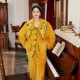 套装 新款 长裤 加厚绒长袖 家居服 黄色法莱珊瑚绒高级感睡衣女秋冬季