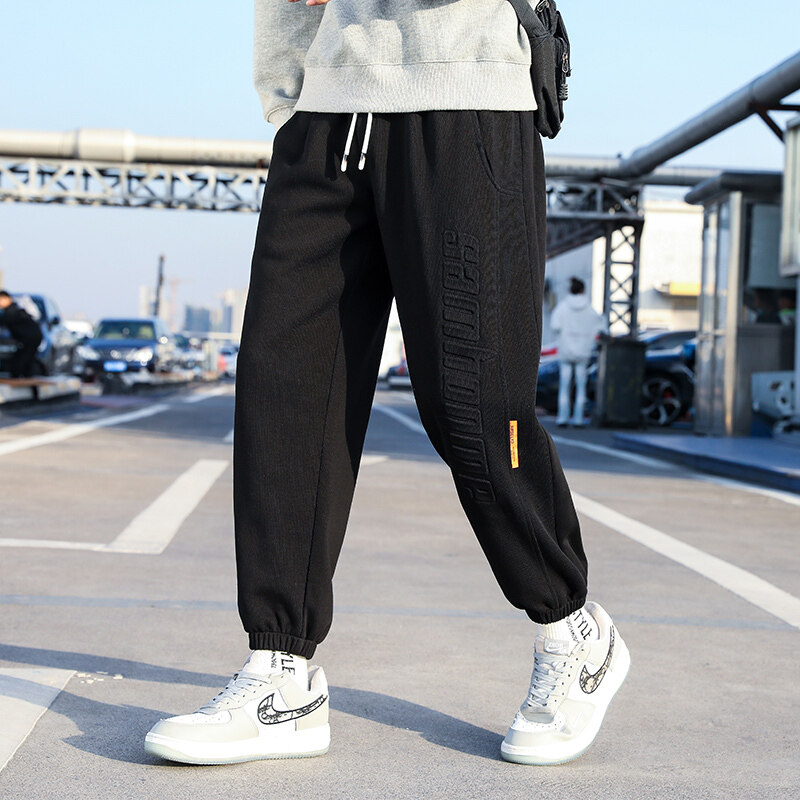 2023春秋新款卫裤男宽松运动裤青少年时尚束脚裤XZ712-5-2280-P50图片