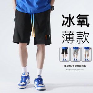 夏季薄款学生休闲运动短裤港风日系宽松5五分裤XZ712-5-D013-P35图片