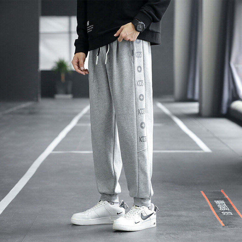春秋季新款男士小脚卫裤风宽松运动九分裤XZ712-5-2201-P40图片