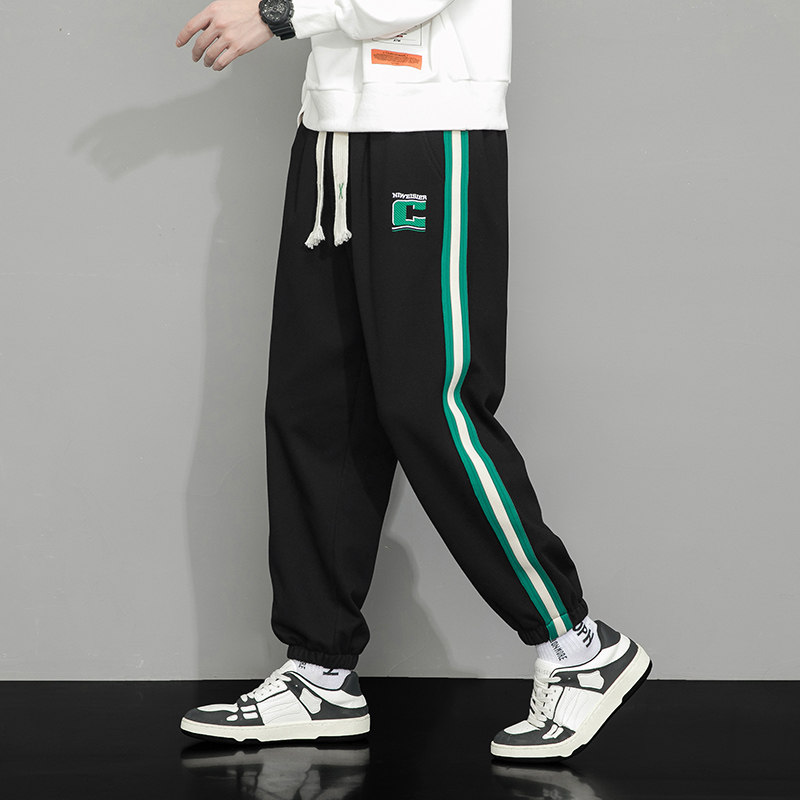 秋季新款男士休闲卫裤青少年宽松束脚运动裤XZ712-5-G60-P35图片