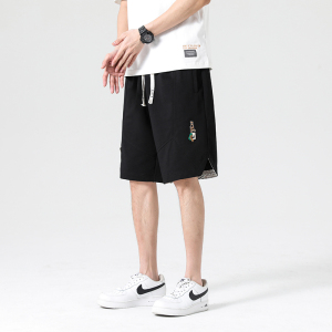 23夏季新款男士冰丝纯五分沙滩短裤运动休闲裤XZ712-5-K606-P40图片