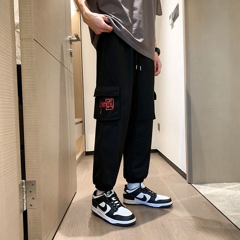 22春秋季新款男士卫裤学生宽松大码束脚运动裤XZ712-5-WK919-P45图片
