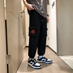 22春秋季新款男士卫裤学生宽松大码束脚运动裤XZ712-5-WK919-P45图片