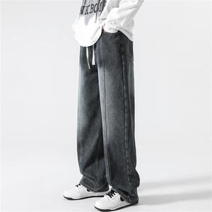 美式牛仔裤男春秋水洗高街裤夏季直筒宽松阔腿裤XZ712-5-9007-P60图片