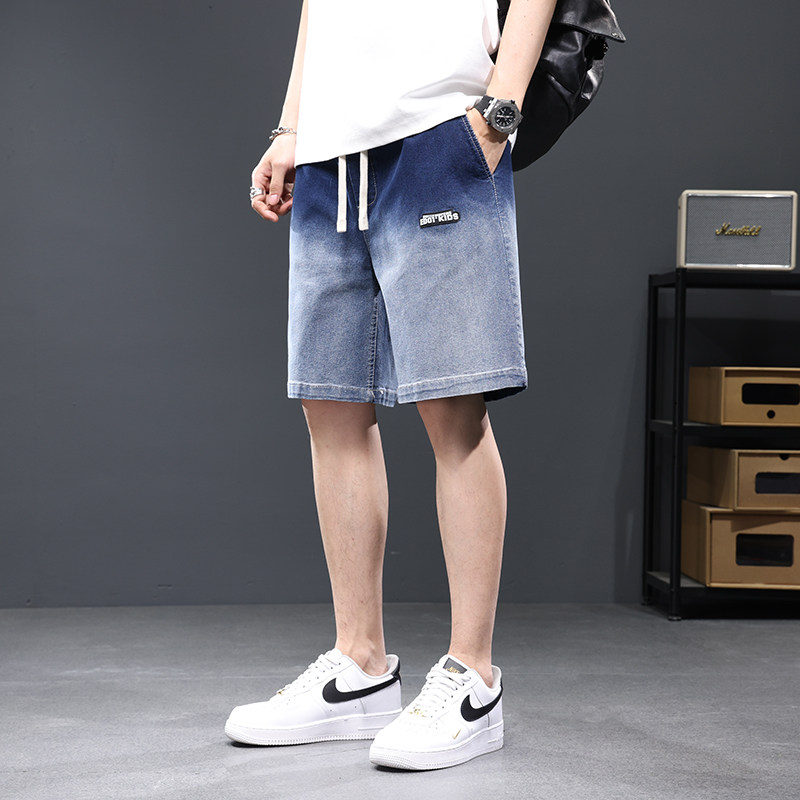 2023夏季新款男士大码运动休闲五分牛仔裤沙滩裤XZ712-5-K509-P38,男装休闲裤,星座1112-5（原712-5）