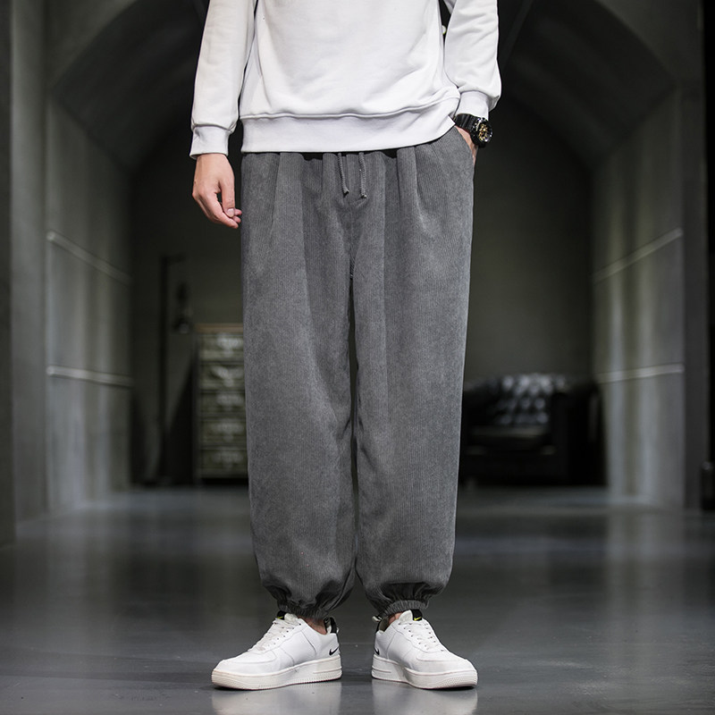 春秋季风灯芯绒休闲裤宽松大码束脚灯笼裤XZ712-5-K908-P45，男装休闲裤，星座1112-5（原712-5）