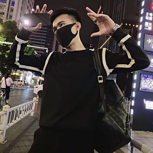 网络图网红潮牌男韩版长袖T恤卫衣青少年运动卫衣712-5-A112-P45图片