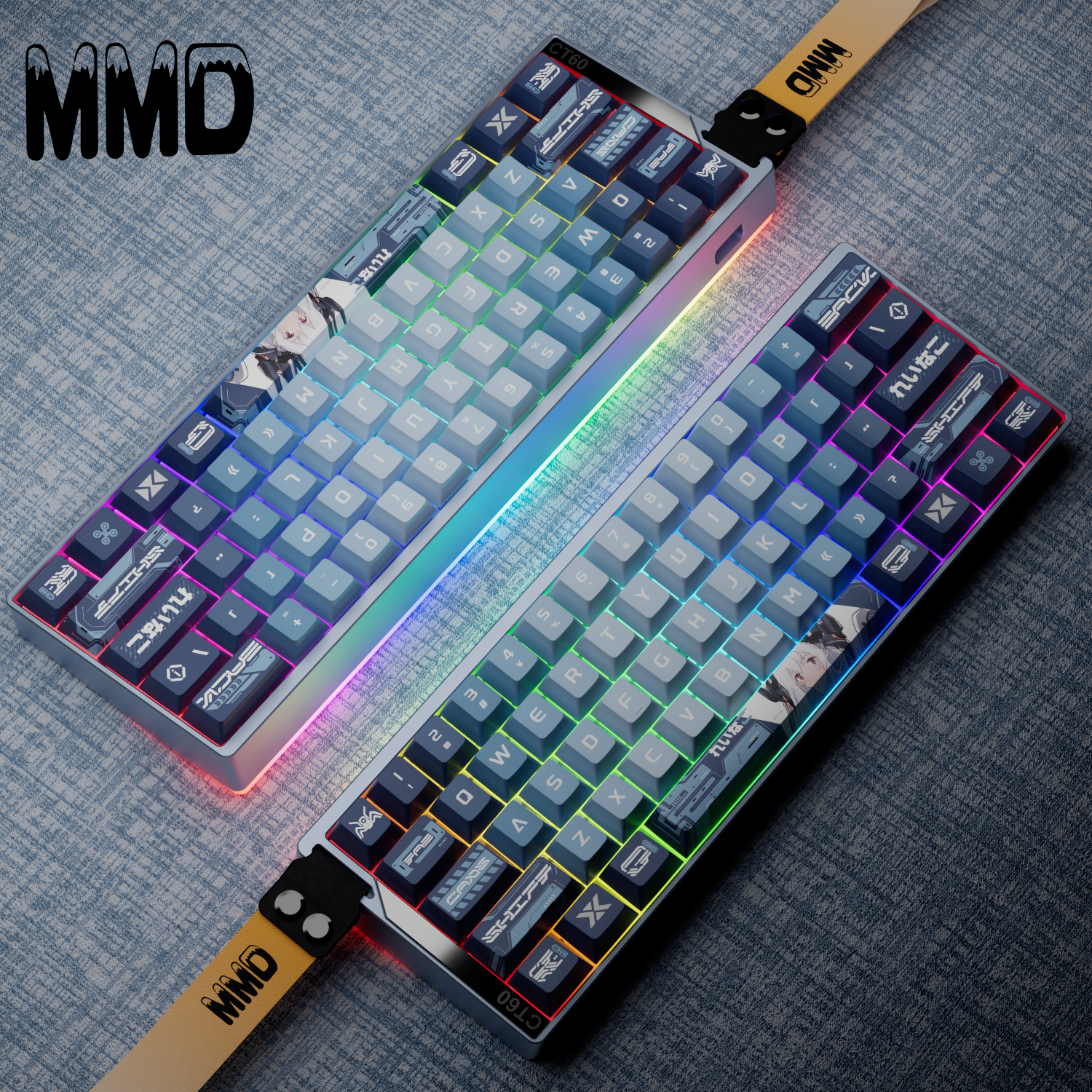 MMD CT60磁轴键盘CNC铝合金机械键盘壳游戏电竞专用无畏契约打瓦
