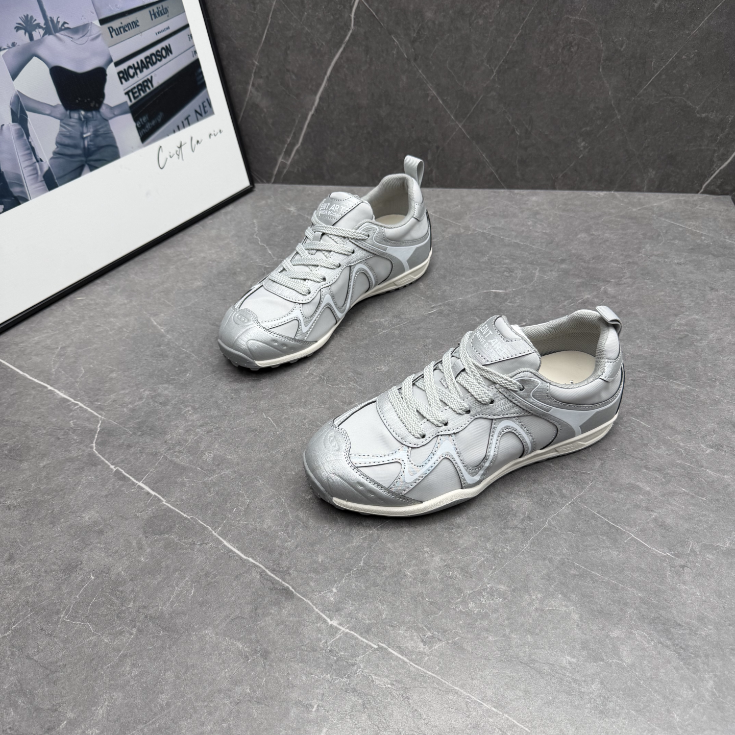 内增高休闲德训鞋女2026春夏季新款真皮复古软底舒适运动慢跑鞋潮