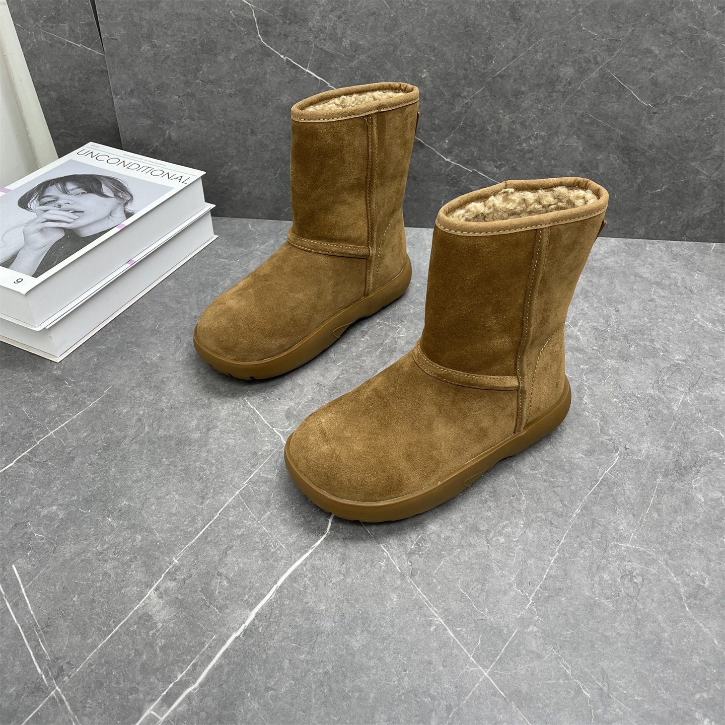 真皮厚底雪地靴女2025冬季新款