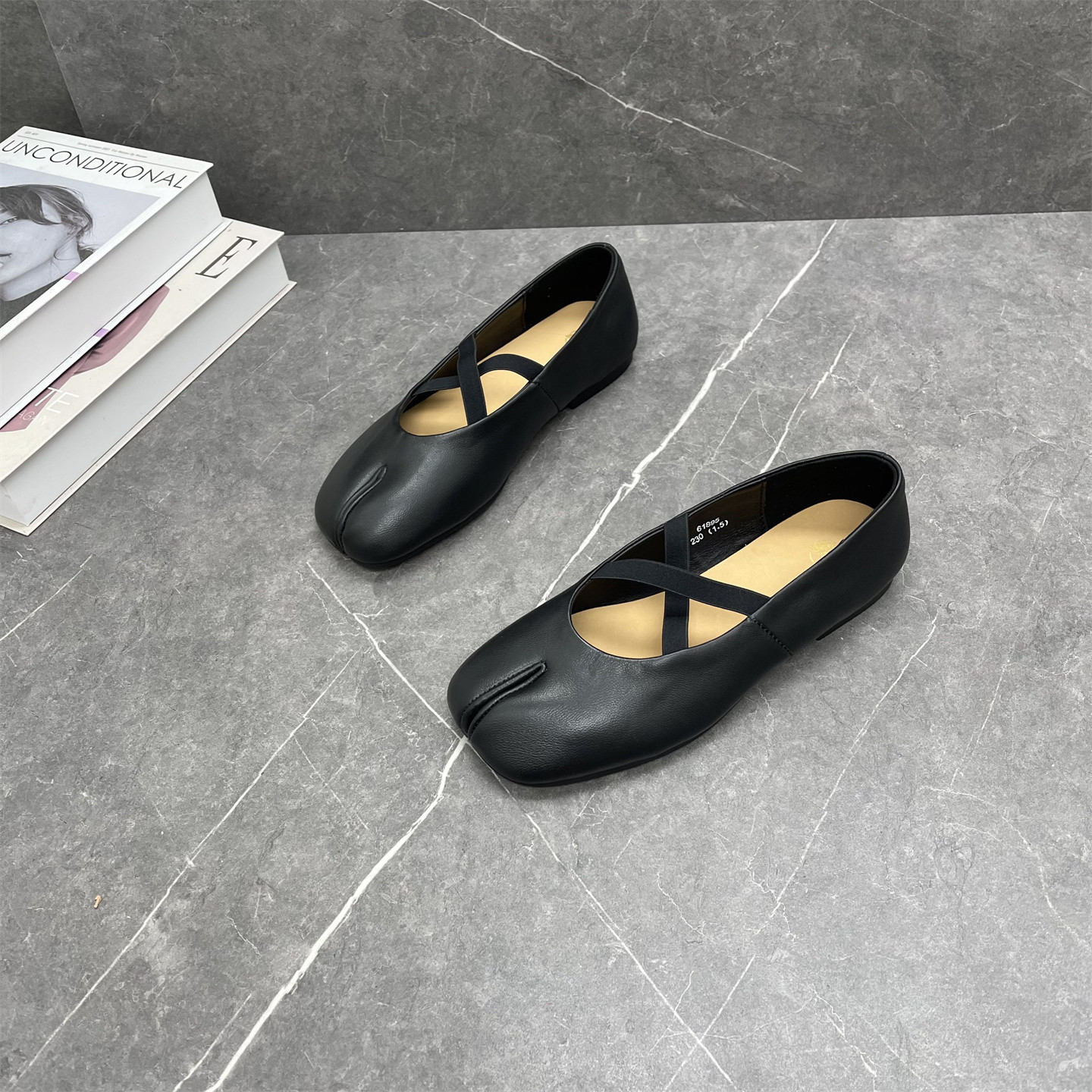 羊皮分趾鞋女2026年春季新款平底交叉带小皮鞋真皮玛丽珍芭蕾舞鞋,女鞋,时尚芭蕾鞋,淘宝优惠券,粉丝福利购,淘宝优惠卷