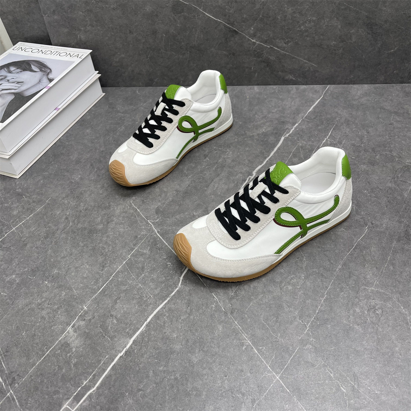 真皮厚底阿甘德训鞋女2025春季新款时尚拼色小白鞋透气休闲运动鞋