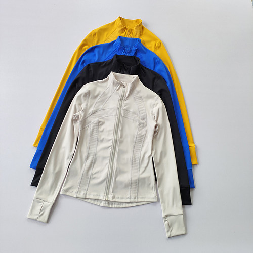 跑步休闲女立领拉链瑜伽服外套