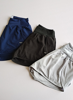 宽松运动短裤女防走光健身裤高腰瑜伽裤速干跑步裤外穿休闲热裤夏