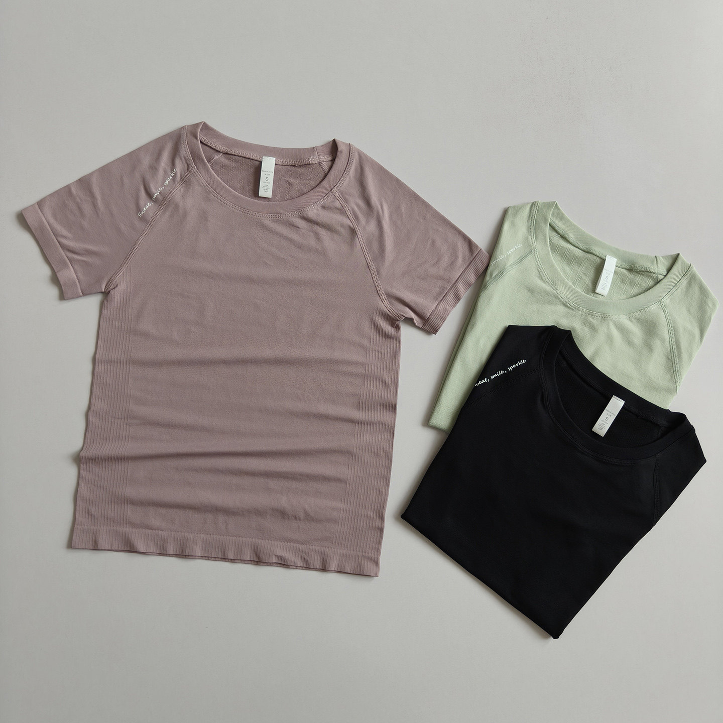 夏季运动短袖户外速干瑜伽服女跑步训练簿款上衣显瘦透气弹力T恤图片