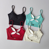美背吊带文胸一体式 运动内衣女2025新款 跑步健身背心瑜伽服外穿