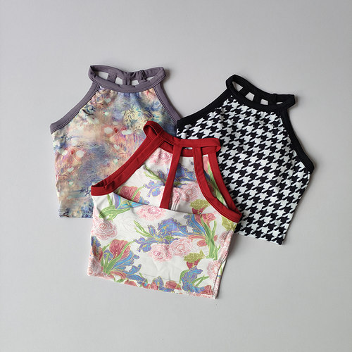 瑜伽服夏女固定杯运动背心高强度