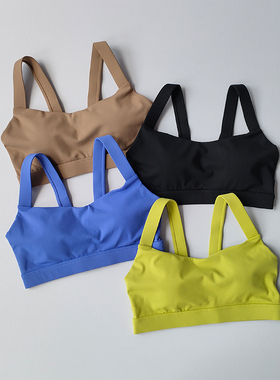 高强度运动内衣女防震防下垂瑜伽背心一体式速干训练定型健身文胸