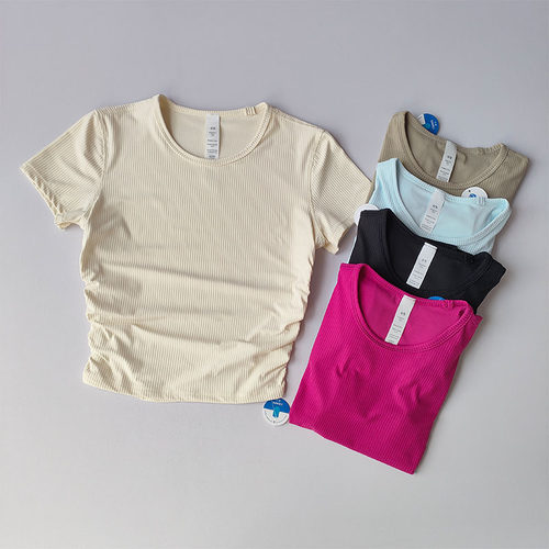 短袖女速干紧身训练健身衣瑜伽服