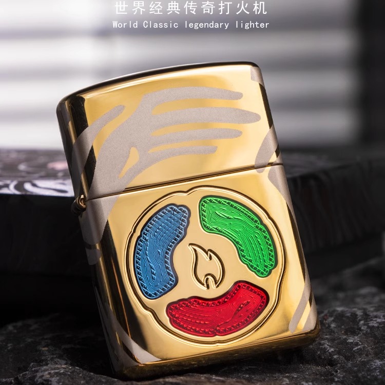 zippo打火机正品三元合一煤油黄铜防风25年度限量七夕送礼物
