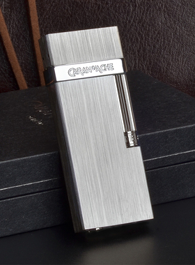 凯兰帝CARAN D'ACHE火石气体打火机 银色拉丝质感商务 cd30