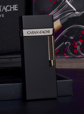 日本原装CARAN d'ACHE凯兰帝打火机CD30火石充气高档商务礼品男士