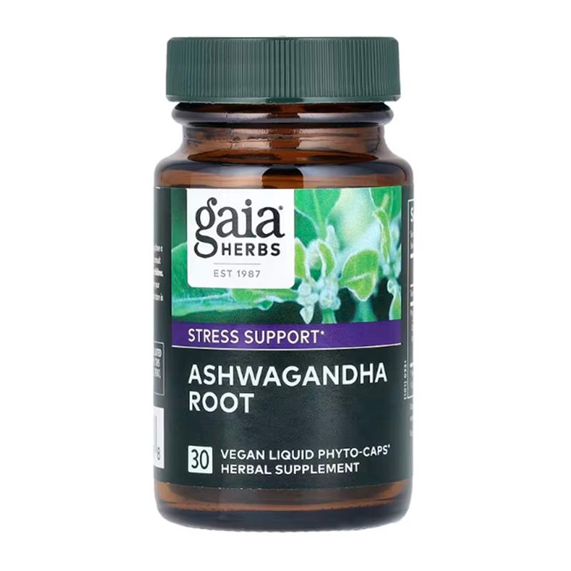 预美Gaia Herbs, 南非醉茄根液体 Phyto-Caps 胶囊  压力支持