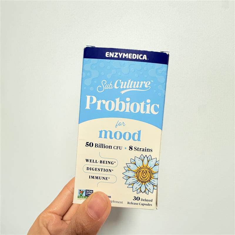 美国直邮 Enzymedica Probiotic Mood 500亿肠道益生菌调节脑肠轴