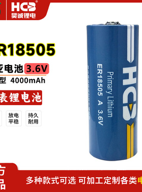 HCB昊诚ER18505水表暖气表温控器烟雾报警器静电释放器3.6V锂电池