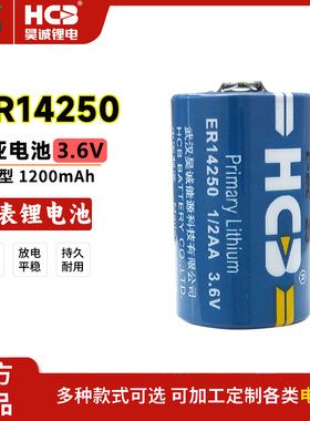 HCB昊诚ER14250无线测温探头焊接机械手工控伺服编码器3.6V锂电池