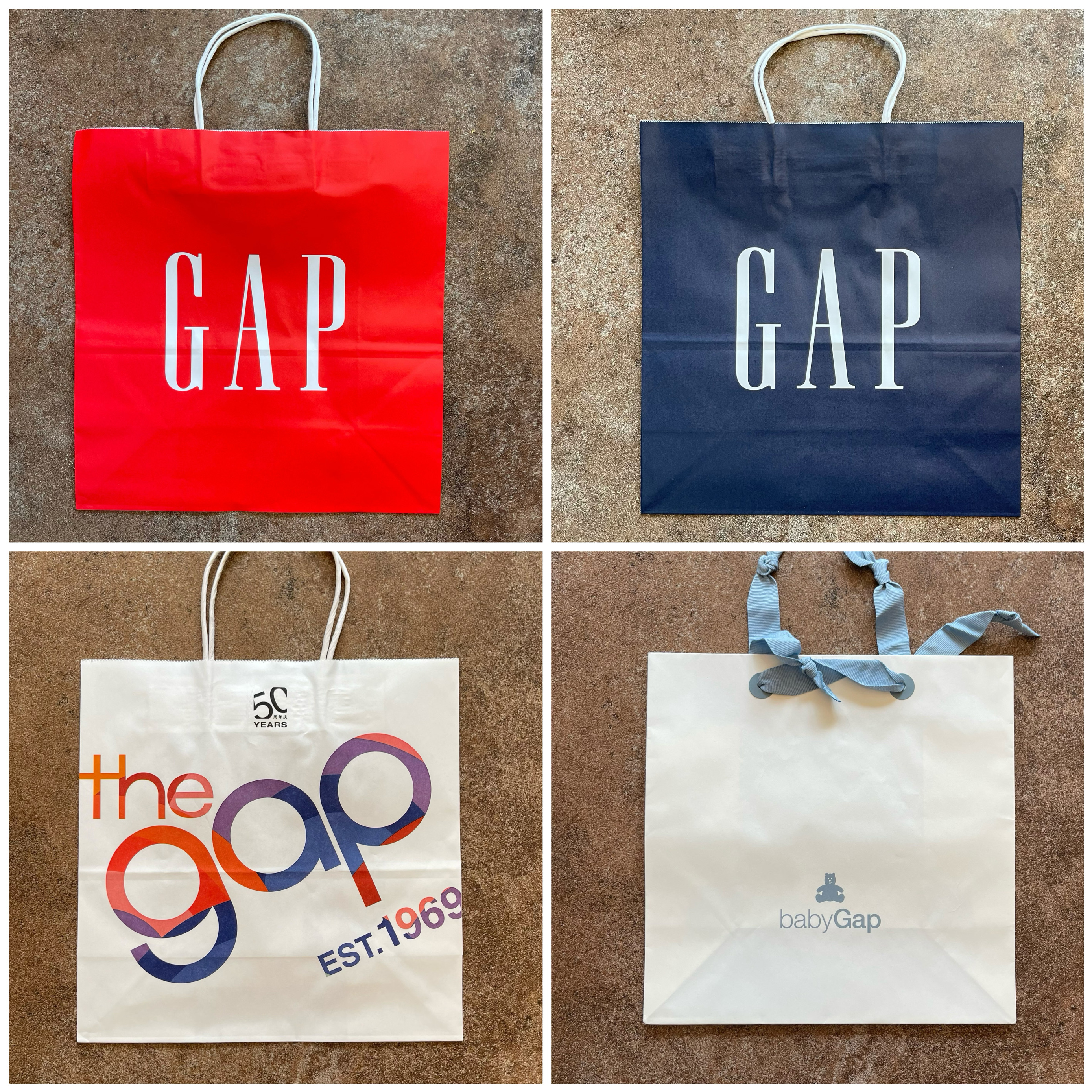 Gap购物袋礼品袋子 手提纸袋