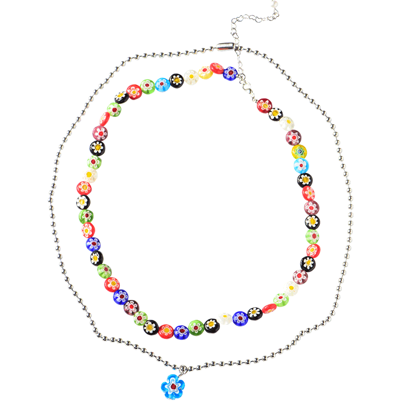 叠戴双层项链女夏新款