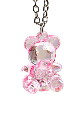 韩国爆款糖果色小熊ins情侣项链