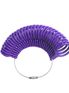 测量工具尺手围港码塑料圈戒指